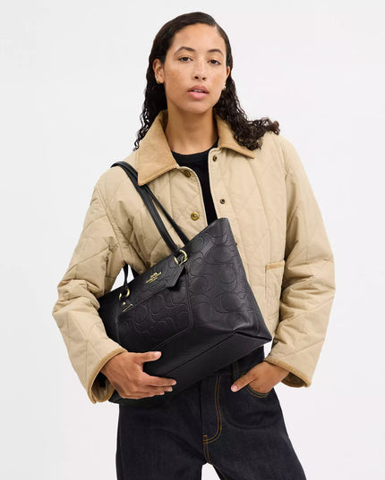 Station Tote Bag In Signature Leather