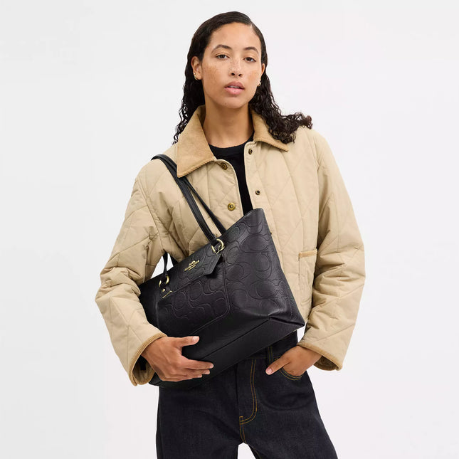 Station Tote Bag In Signature Leather