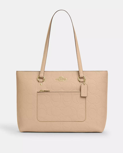 Station Tote Bag In Signature Leather