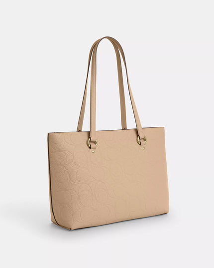 Station Tote Bag In Signature Leather