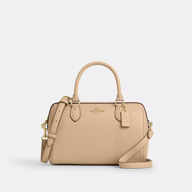 Rowan Satchel Bag In Signature Leather