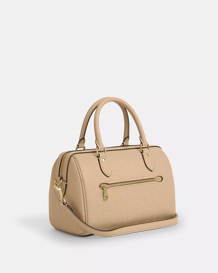 Rowan Satchel Bag In Signature Leather