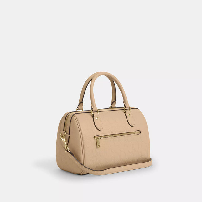 Rowan Satchel Bag In Signature Leather