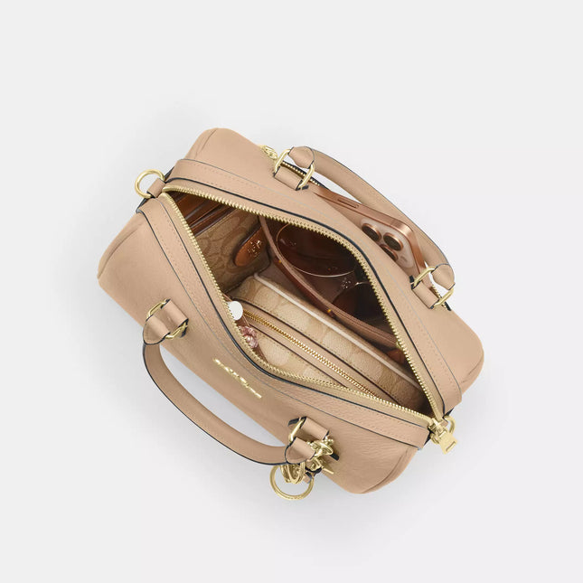 Rowan Satchel Bag In Signature Leather