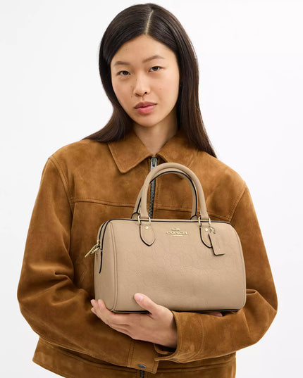 Rowan Satchel Bag In Signature Leather