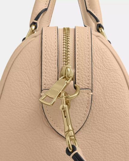 Rowan Satchel Bag In Signature Leather