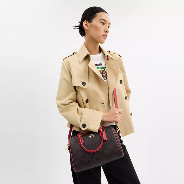 Rowan Satchel Bag In Maxi Signature Canvas