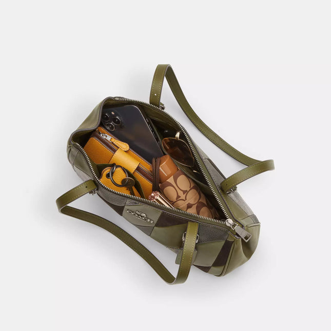 Asher Shoulder Bag With Patchwork