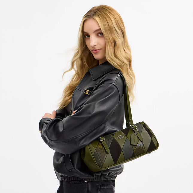 Asher Shoulder Bag With Patchwork