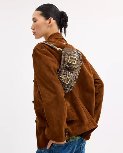 Ashton Bag With Snake Print