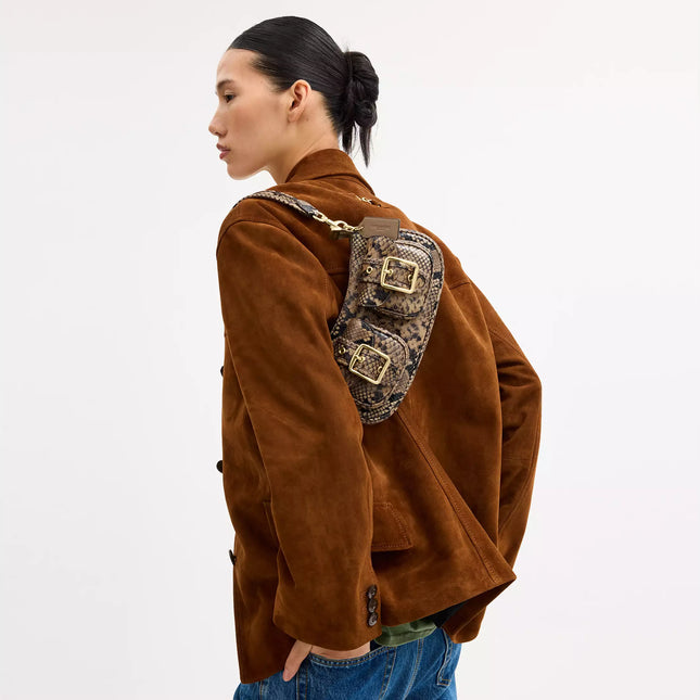 Ashton Bag With Snake Print