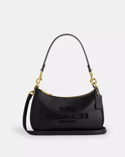 Teri Shoulder Bag With Beaded Coach Graphic