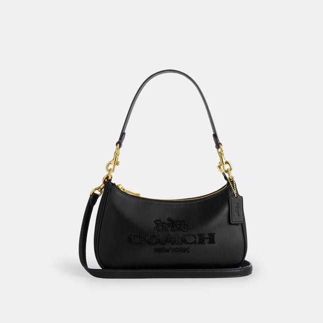 Teri Shoulder Bag With Beaded Coach Graphic