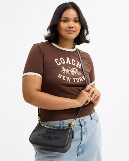 Teri Shoulder Bag With Beaded Coach Graphic