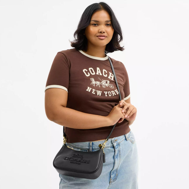 Teri Shoulder Bag With Beaded Coach Graphic