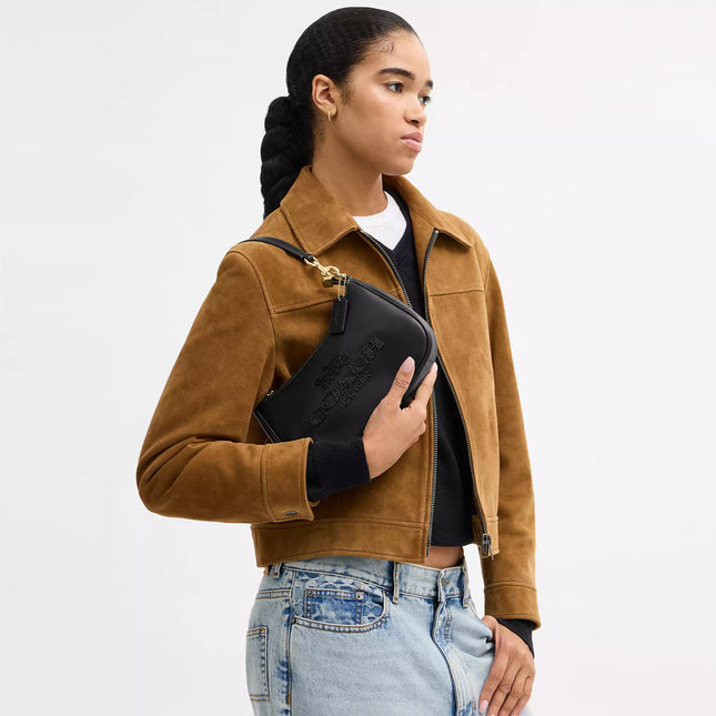 Teri Shoulder Bag With Beaded Coach Graphic