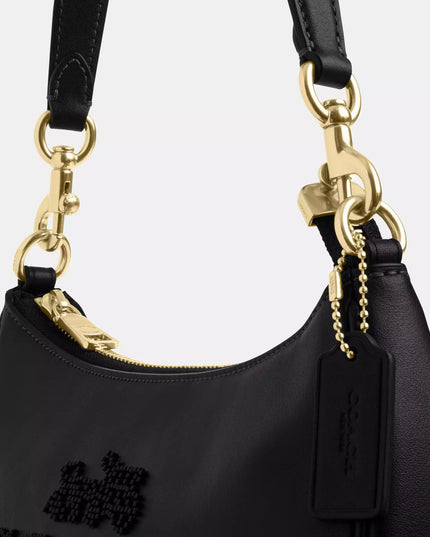 Teri Shoulder Bag With Beaded Coach Graphic