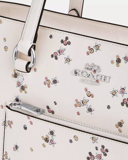 Station Tote Bag With Star Print