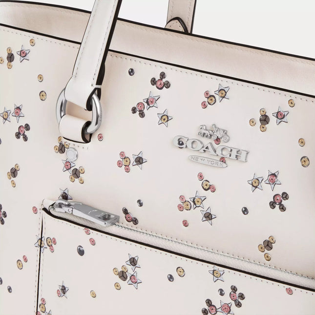 Station Tote Bag With Star Print