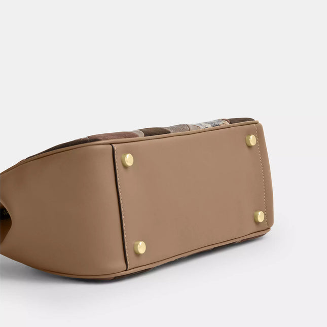 Asher Shoulder Bag With Patchwork