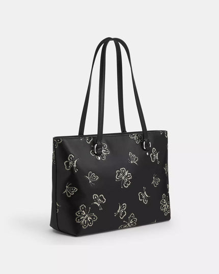 Station Tote Bag With Butterfly Print