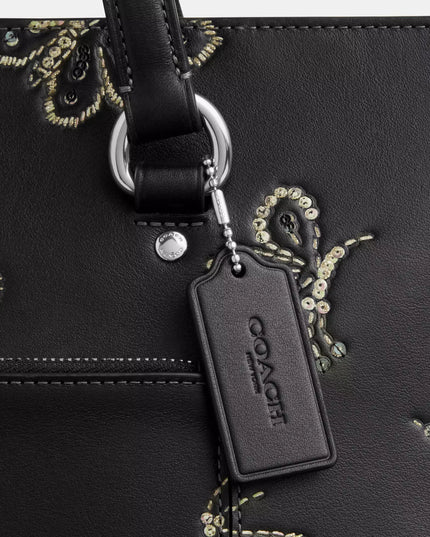 Station Tote Bag With Butterfly Print