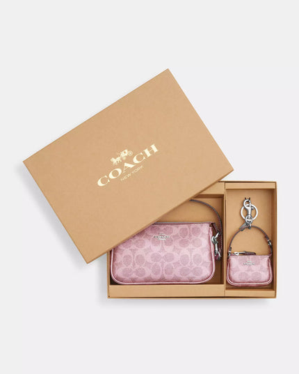 COACH Boxed Nolita 19 And Nolita Bag Charm Set In Signature Canvas