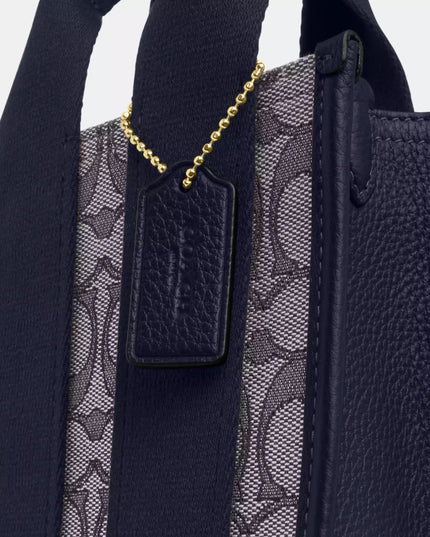 Smith Mini Tote Bag In Signature Jacquard