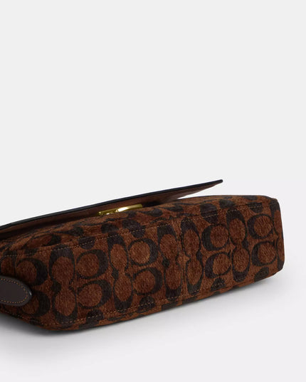 Etta Small Flap Shoulder Bag In Signature Chenille