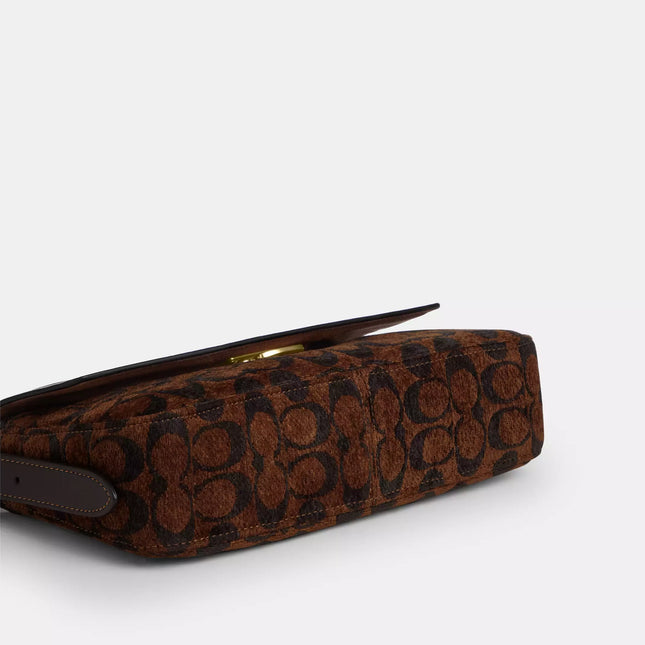 Etta Small Flap Shoulder Bag In Signature Chenille