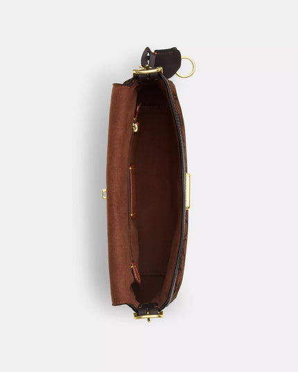 Etta Small Flap Shoulder Bag In Signature Chenille