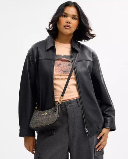 Teri Shoulder Bag In Signature Jacquard