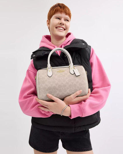 Rowan Satchel Bag In Signature Canvas