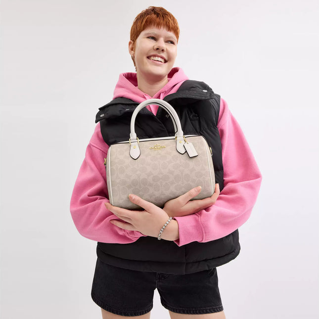 Rowan Satchel Bag In Signature Canvas