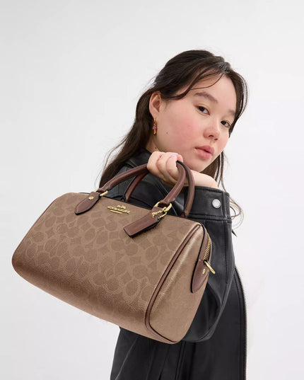 Rowan Satchel Bag In Signature Canvas