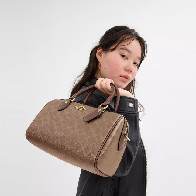 Rowan Satchel Bag In Signature Canvas