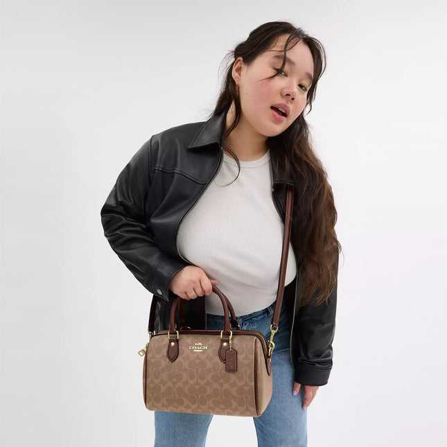 Rowan Satchel Bag In Signature Canvas