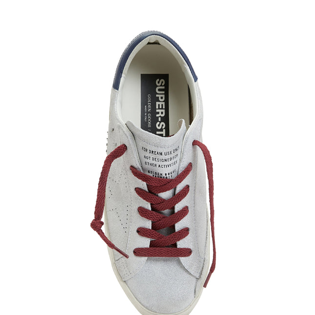 Golden Goose Super-Star women’s sneakers silver/blue