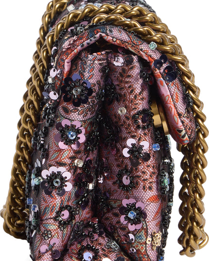 Kurt Geiger London Sequin Flower Mini Brixton Shoulder Bag