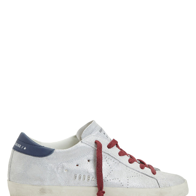 Golden Goose Super-Star women’s sneakers silver/blue
