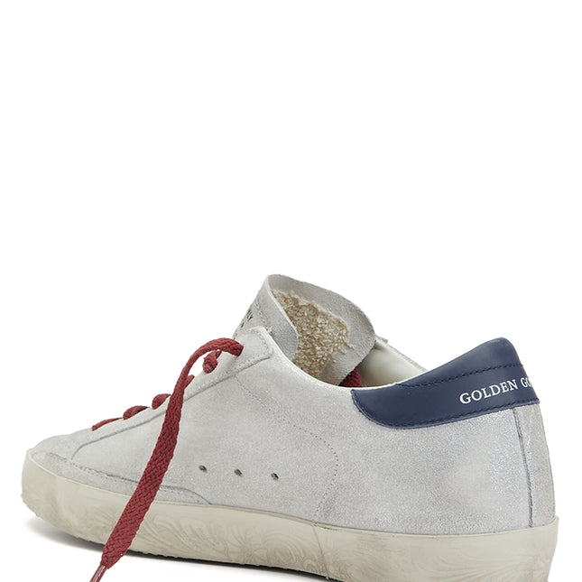 Golden Goose Super-Star women’s sneakers silver/blue