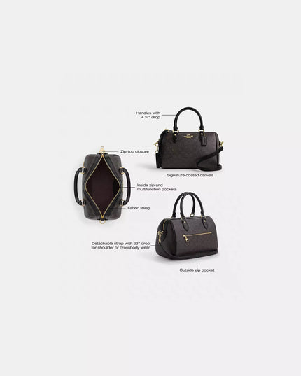 Rowan Satchel Bag In Signature Canvas